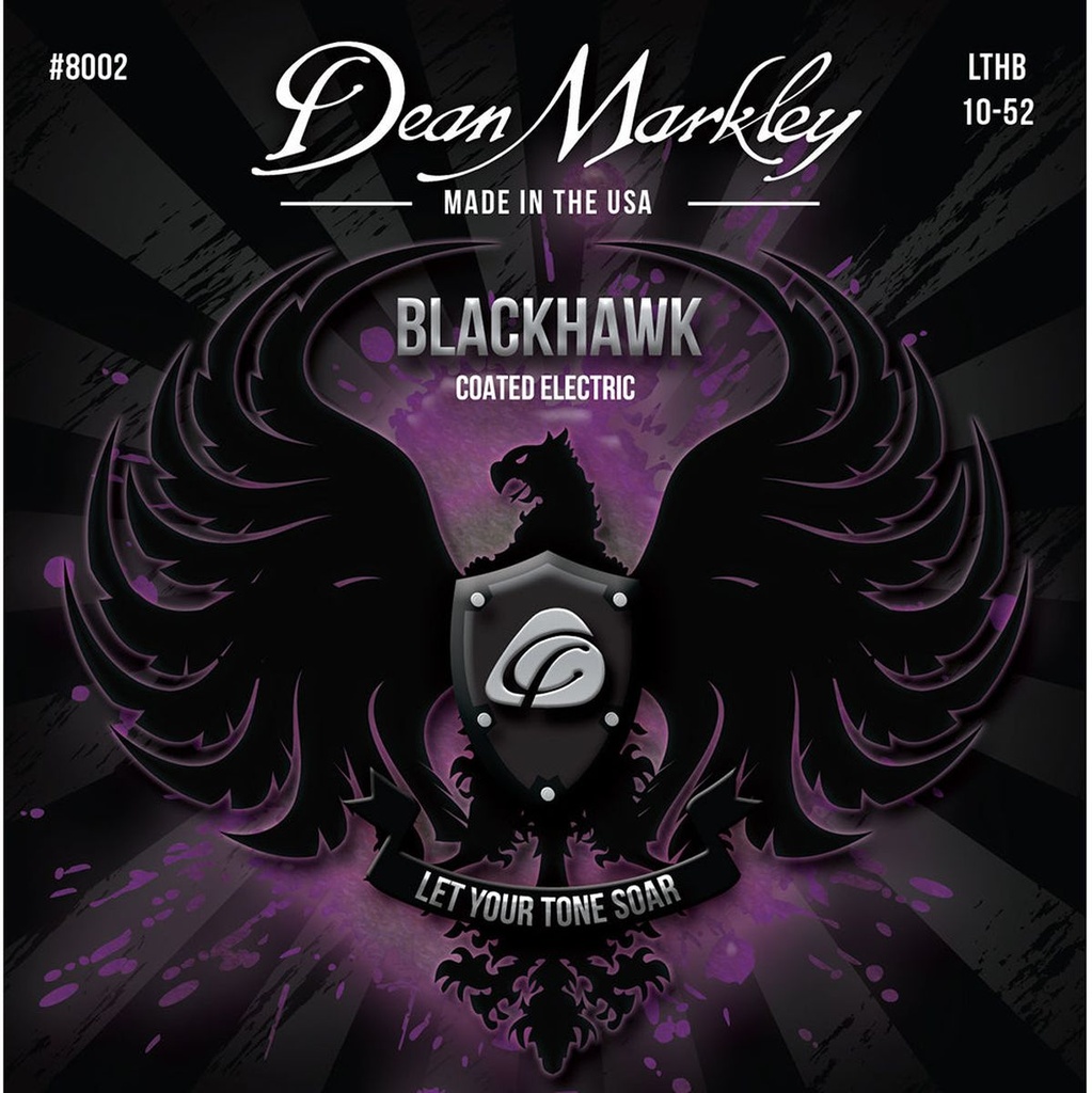 Dean Markley Blackhawk Coated E Strings Ltop Hbot 10-52