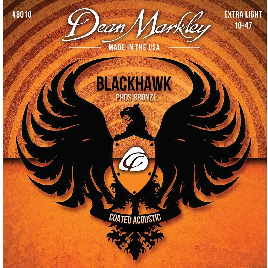 Dean Markley Blackhawk Coated Pure Bronze A Strings X-Light 10-47