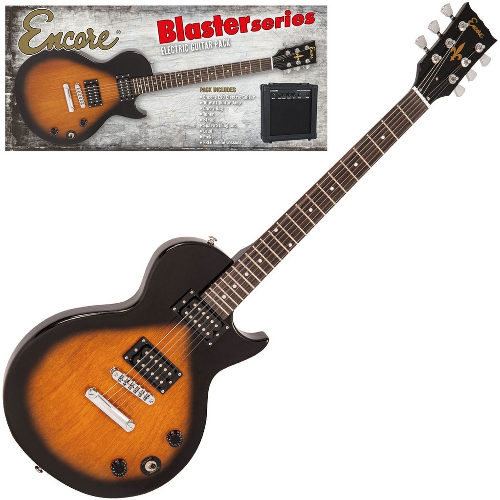 Encore E90 Blaster Electric Guitar Pack - Tobacco Sunburst