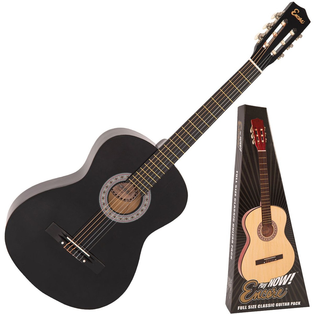 Encore 44 Classic Guitar Outfit - Black