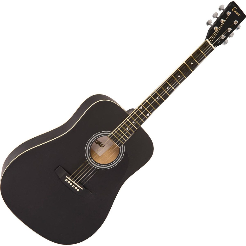 Encore Acoustic Guitar - Black