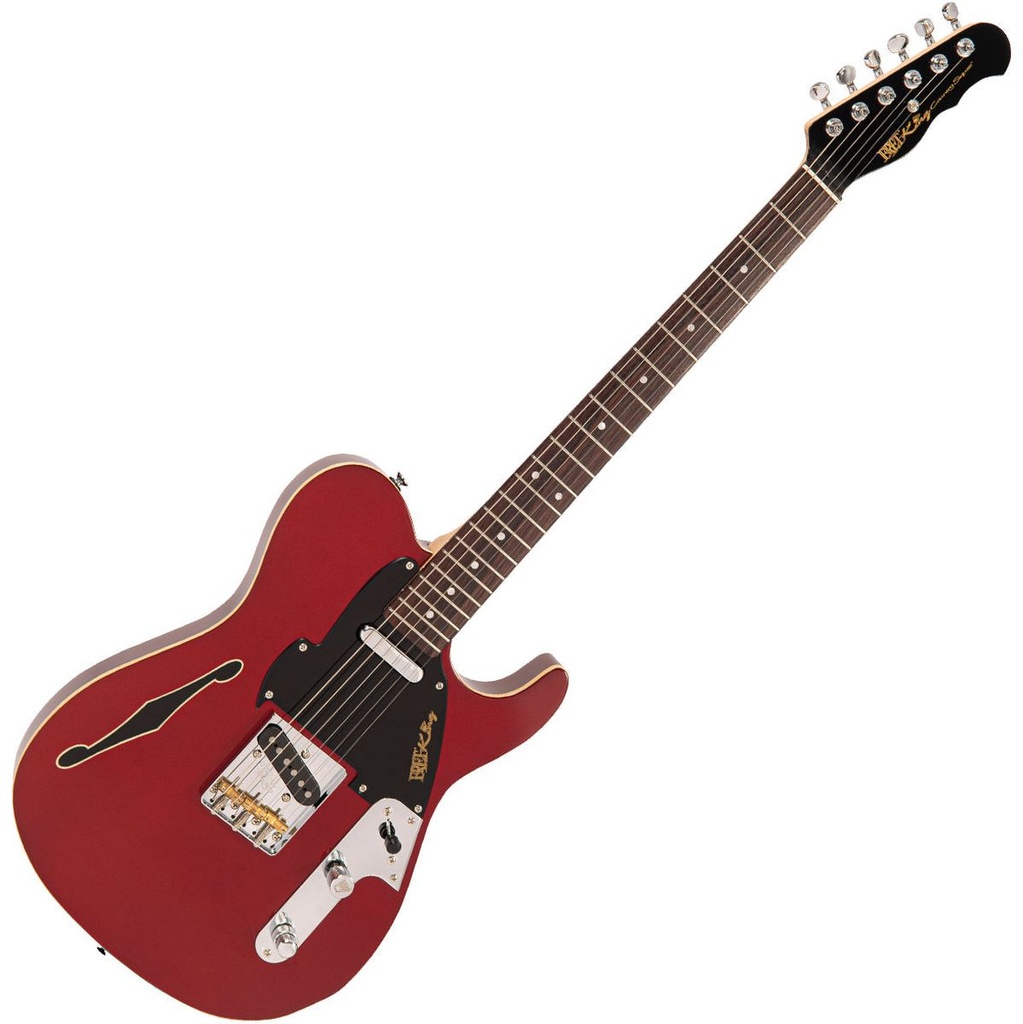 Fret-King Country Squire Stealth - Candy Apple Red