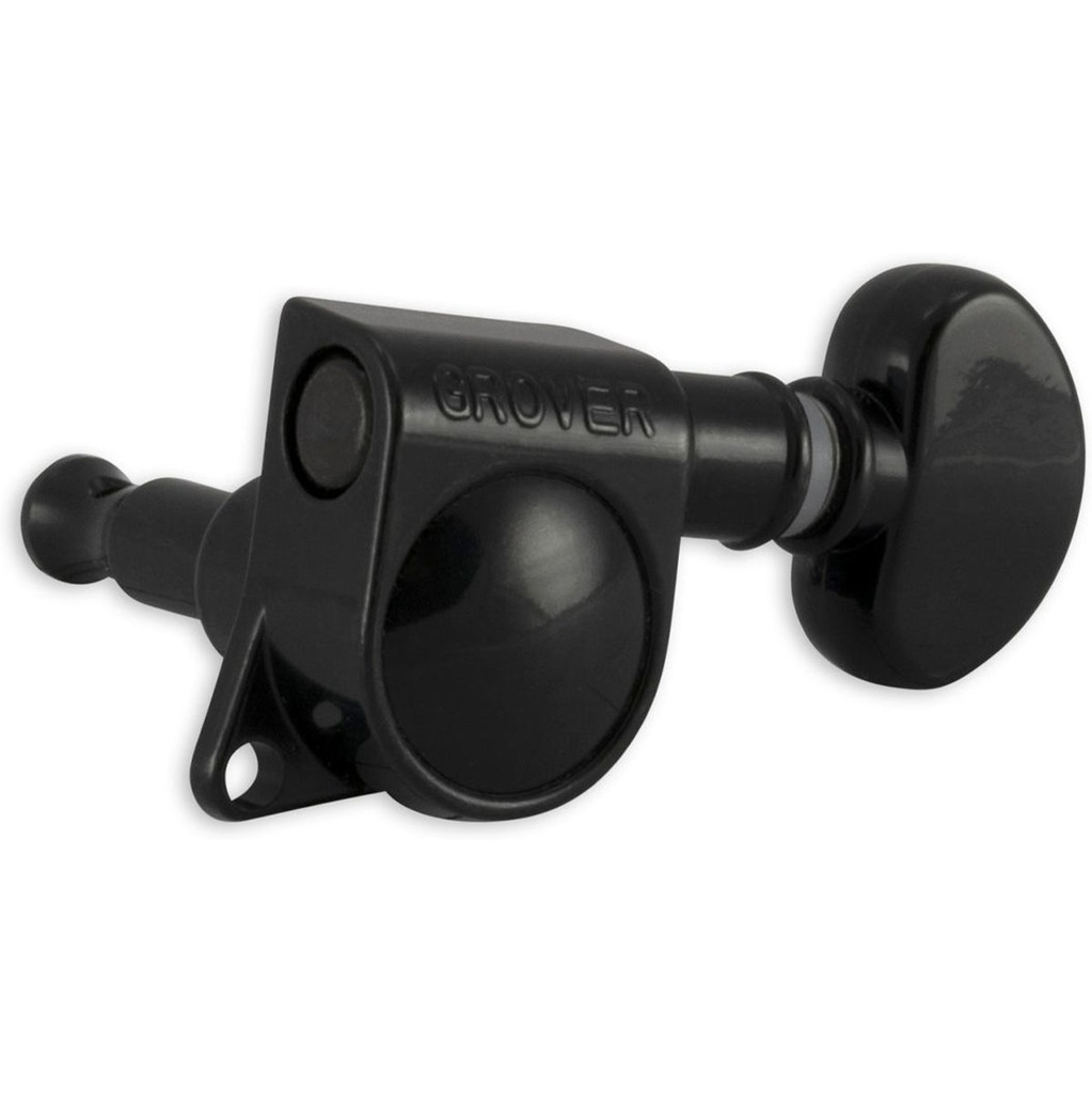 Grover 6 In Line Mid Size Rotomatic Black Chrome
