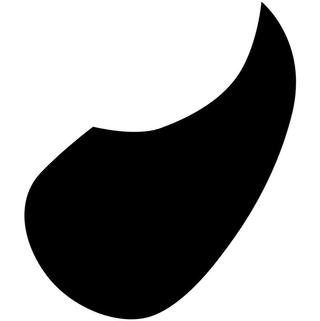 Guitar Tech Scratchplate-Black Teardrop