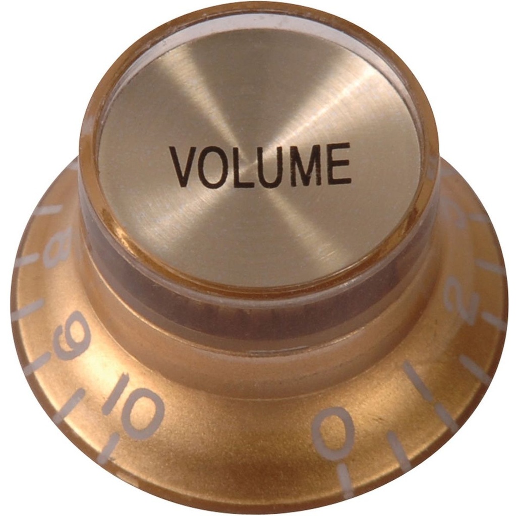 Guitar Tech Reflector Knobs-Gold-1 X VOL-1 X Tone