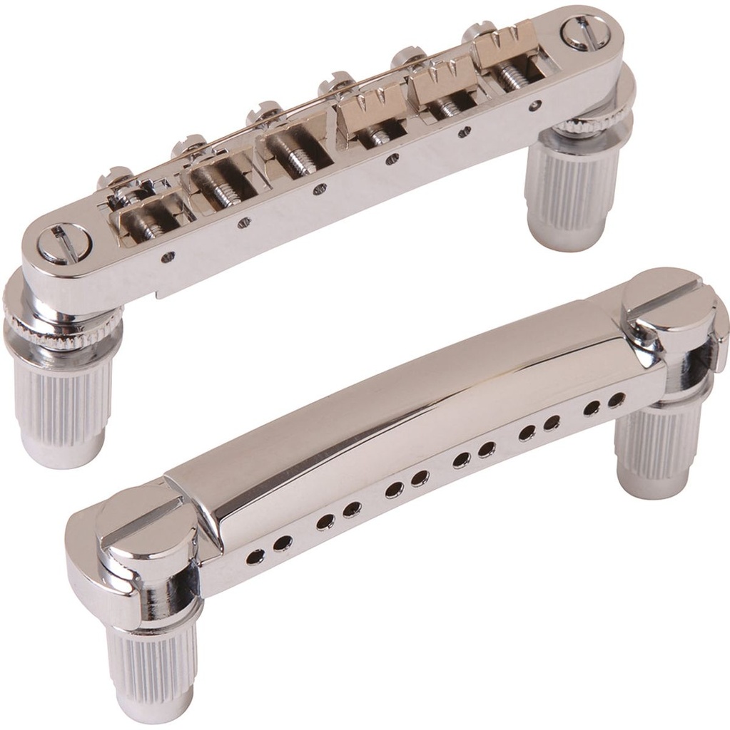 Guitar Tech Tailpiece And Bridge - 12 String-Chrome