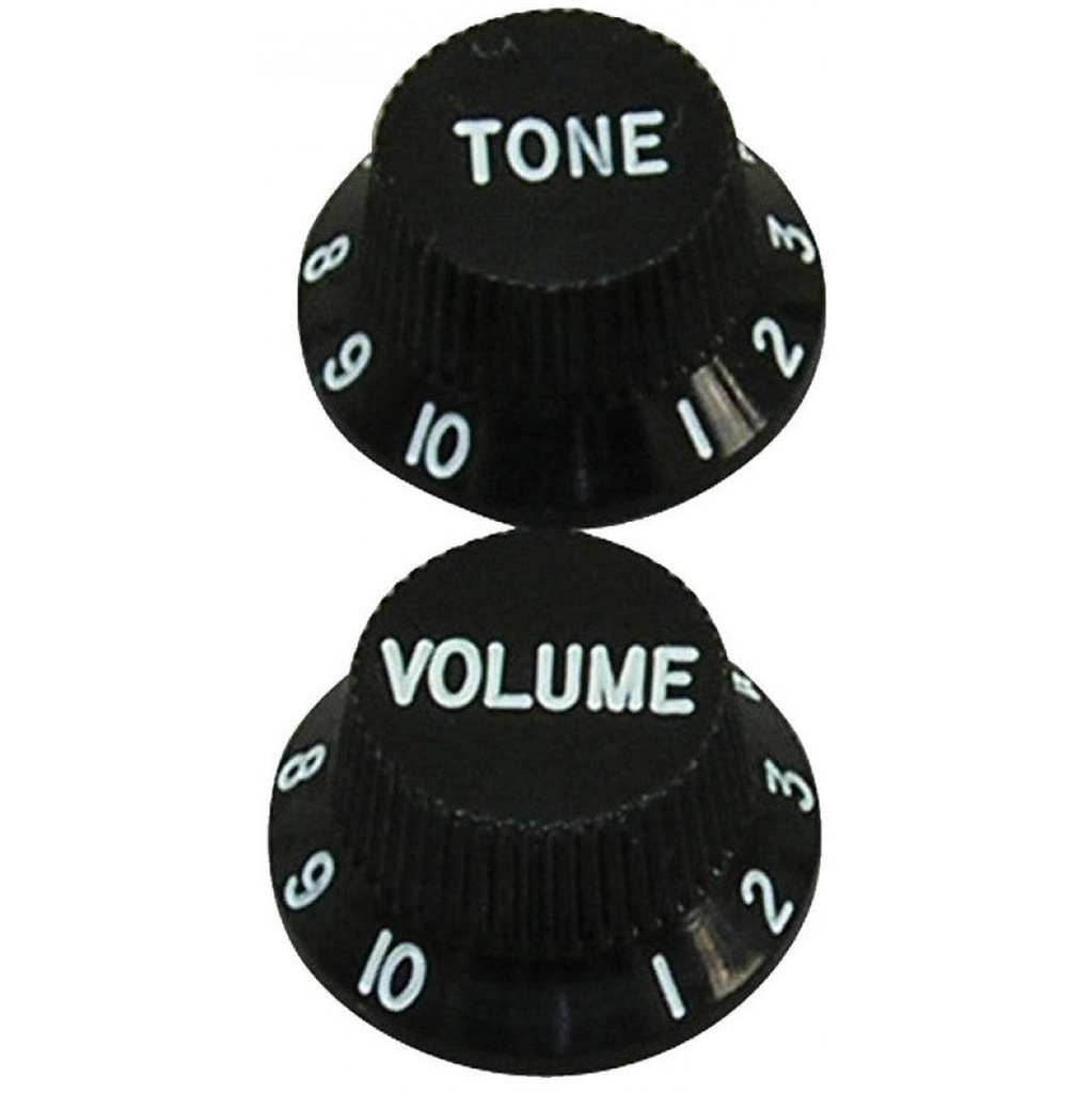 Guitar Tech Control Knobs-Black-SET3-KB240