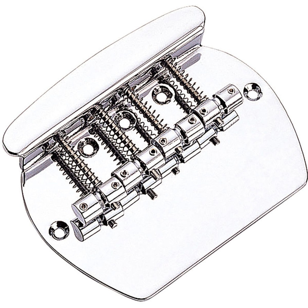 Guitar Tech Bass Bridge-Brass Saddle-Chrome