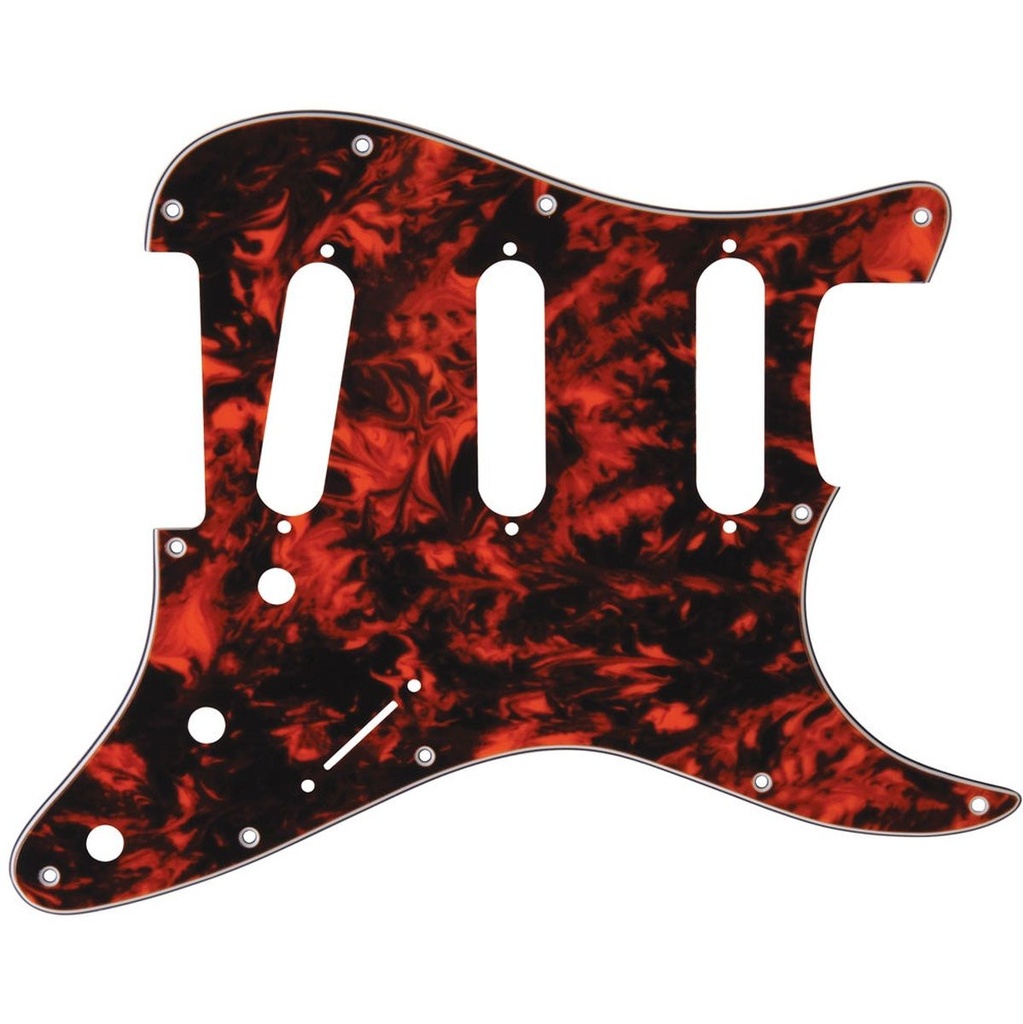 Guitar Tech ST Scratchplate - Marble Orange