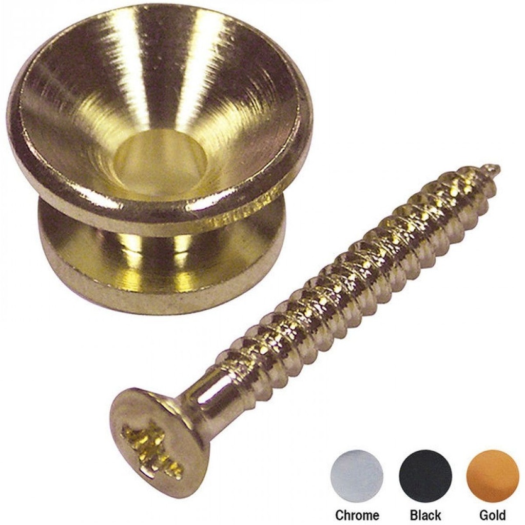 Guitar Tech Endpins-Gold w/ Screw-SET24