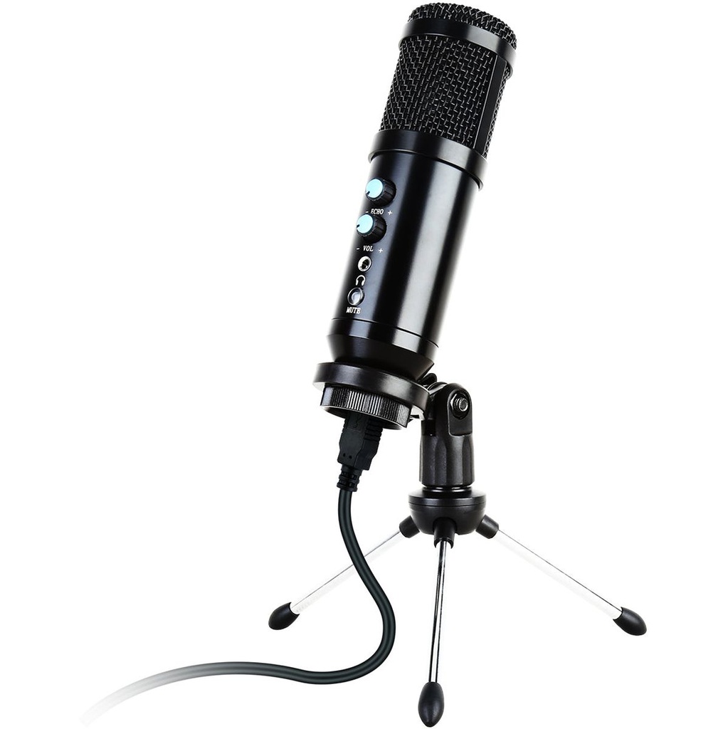 Kinsman Plug And Play USB Microphone w/ USB Port