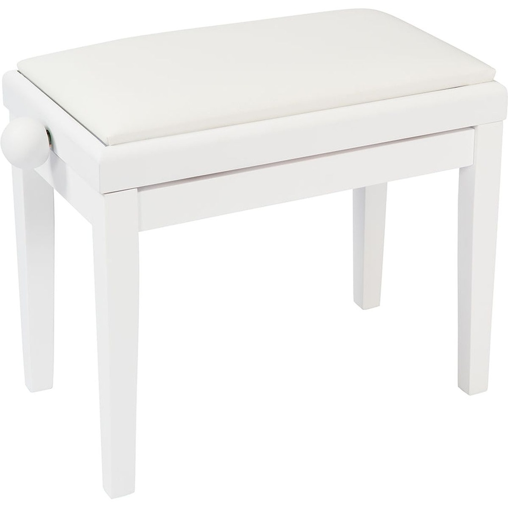 Kinsman Adjustable Piano Bench - Satin White