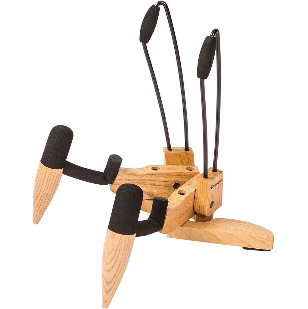 Kinsman Premium Series Wooden A-Frame Electric Guitar Stand (KWE51)