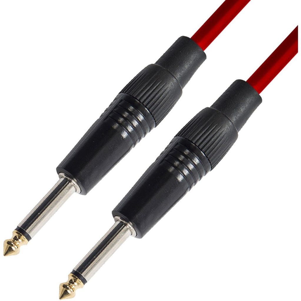 Kinsman Standard Instrument Cable Jack To Jack - 10FT - Red