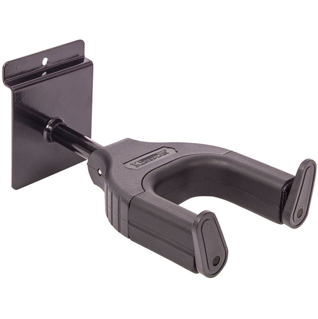 Kinsman Auto Lock Slatwall Guitar Hanger Black - Short