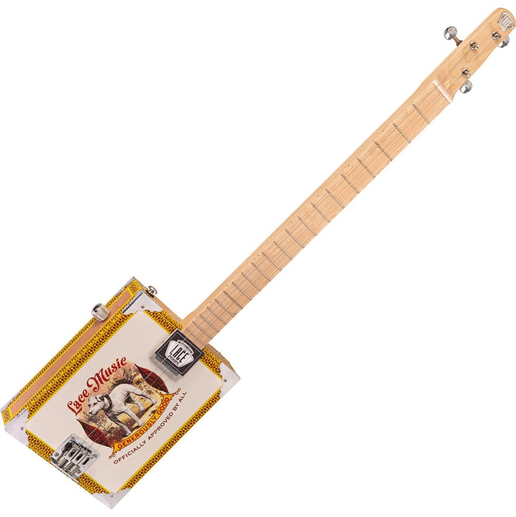 Lace Electric Cigar Box Guitar - Pero Pup - 3 String