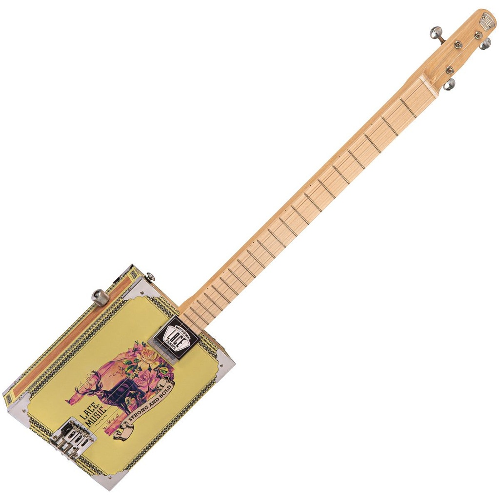 Lace Electric Cigar Box Guitar - Deer Crossing - 3 String