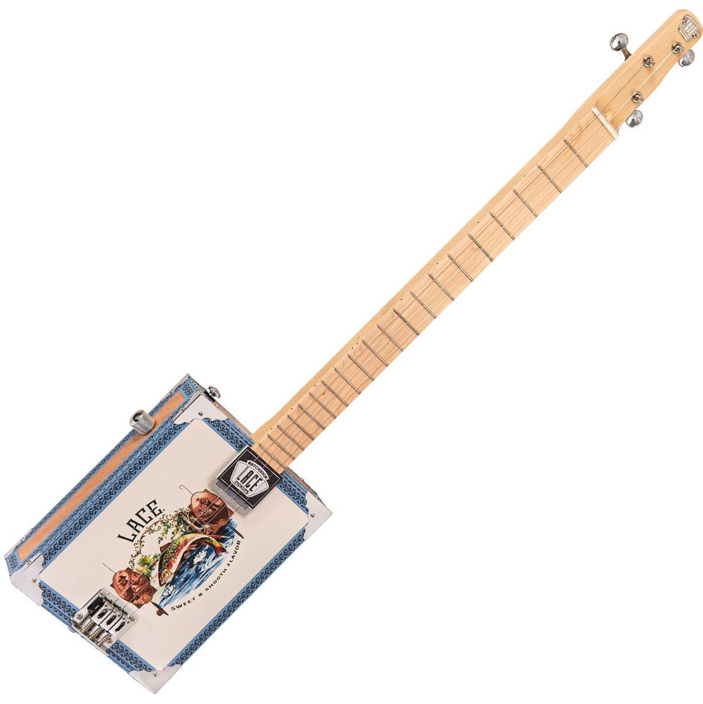Lace Electric Cigar Box Guitar - Gone Fishin&amp;#039; - 3 String