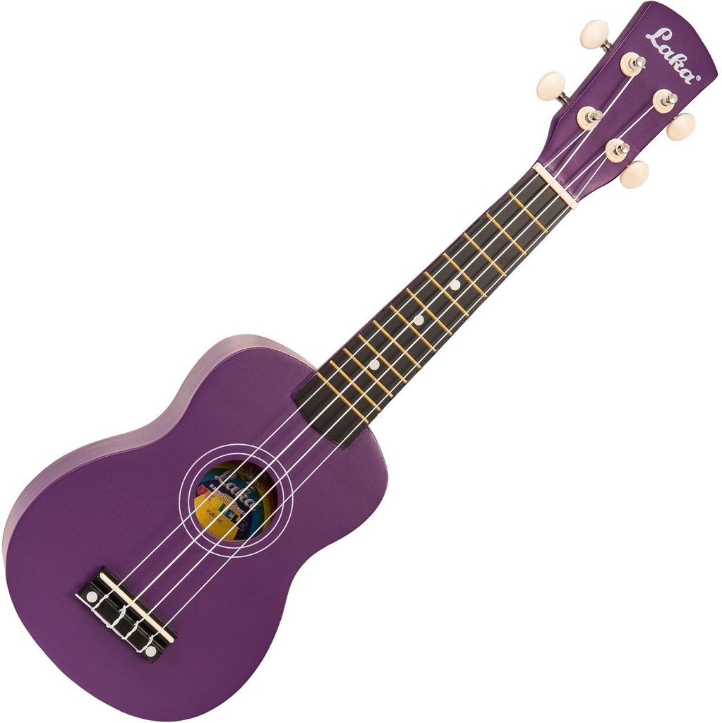 Laka Rainbow Series Ukulele &amp;amp; Bag - Violet