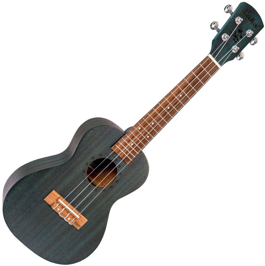 Laka Sapele Series Concert Ukulele &amp;amp; Bag - Midnight Blue