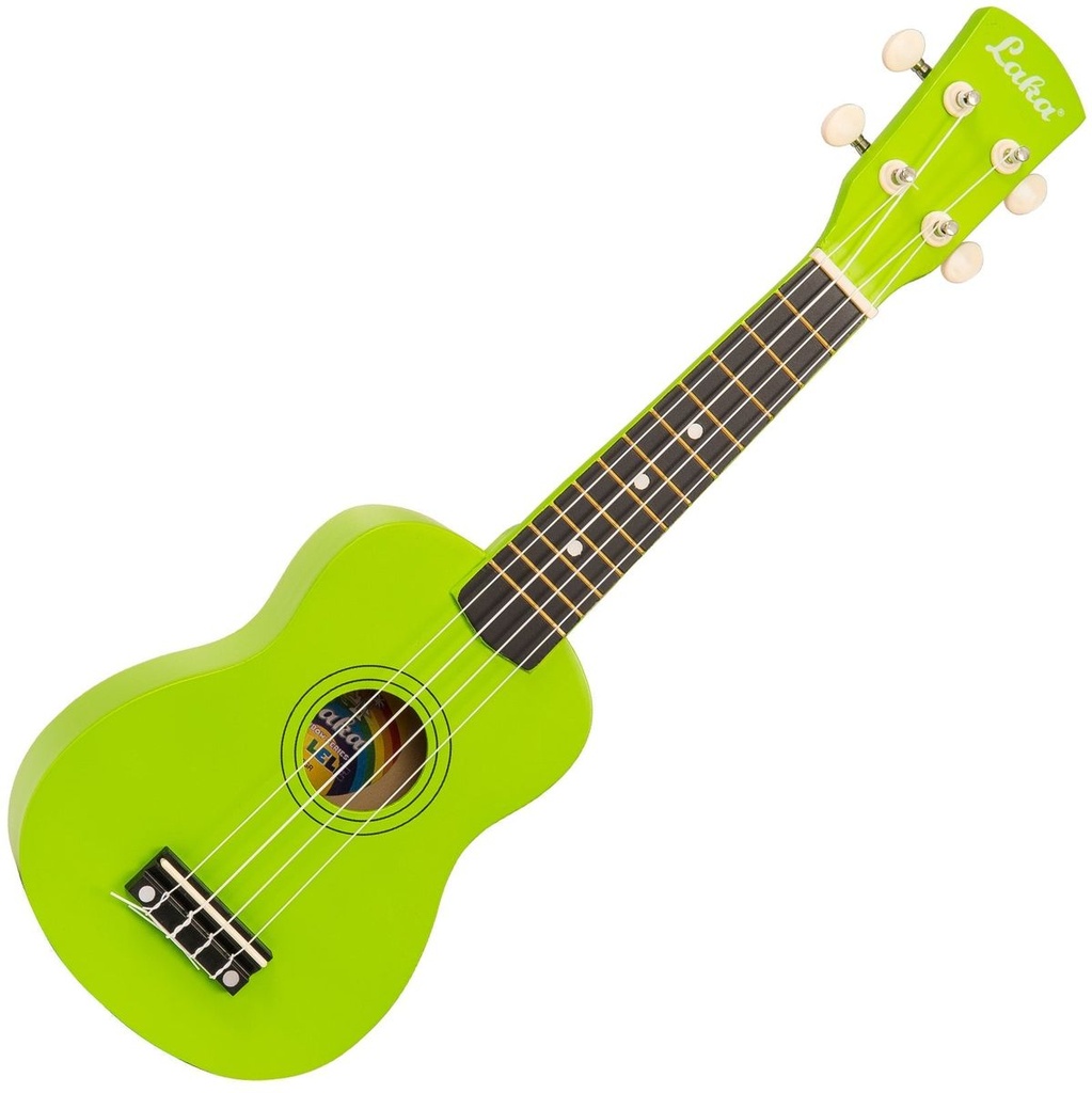 Laka Rainbow Series Ukulele &amp;amp; Bag - Green