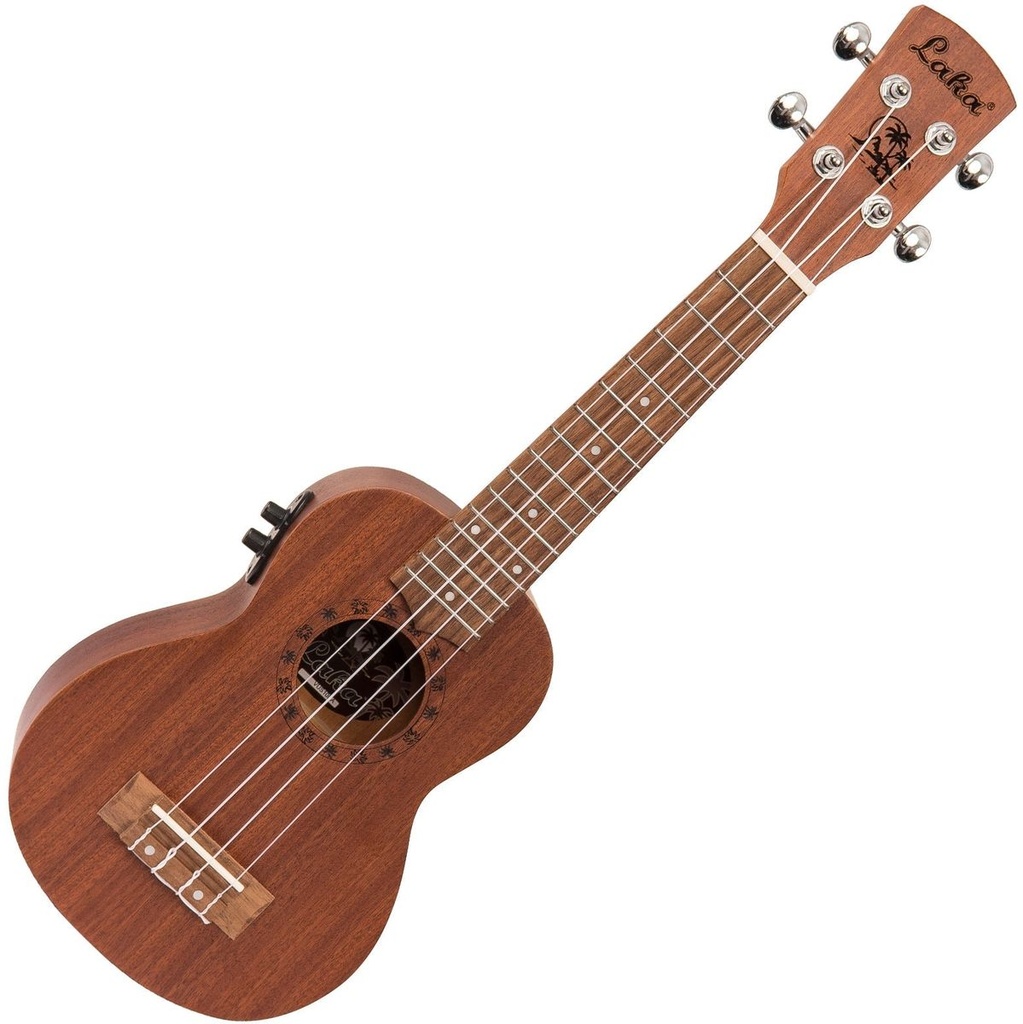 Laka Mahogany Series Electro Ukulele &amp;amp; Bag - Soprano