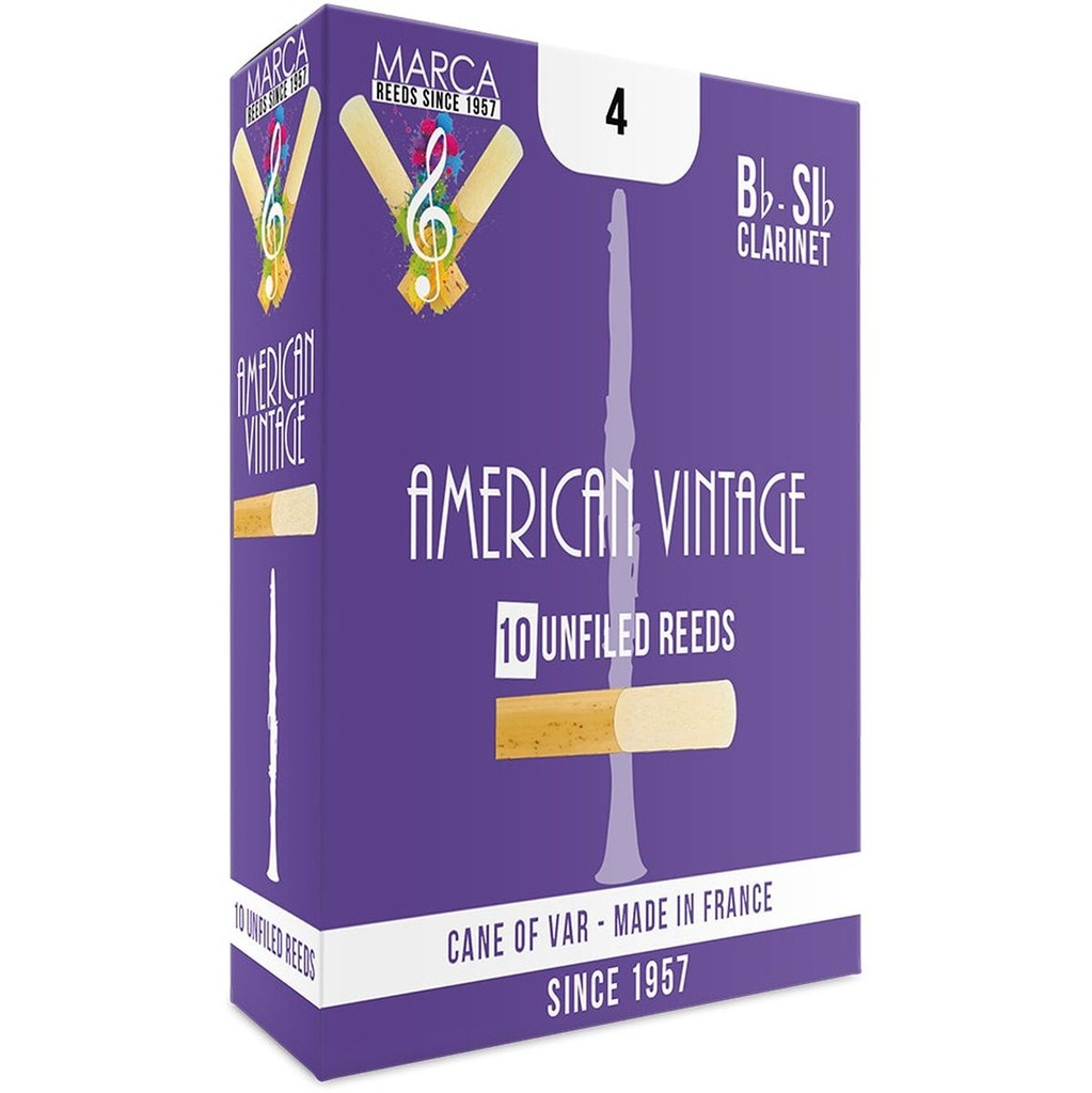 MARCA Reed Clarinet BB American Vintage 4 - PK Of 10