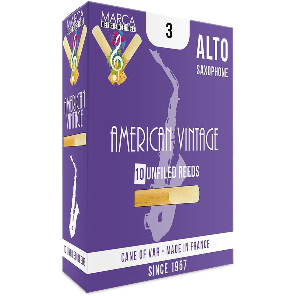 MARCA Reed Saxophone Alto American Vintage 3 - PK Of 10