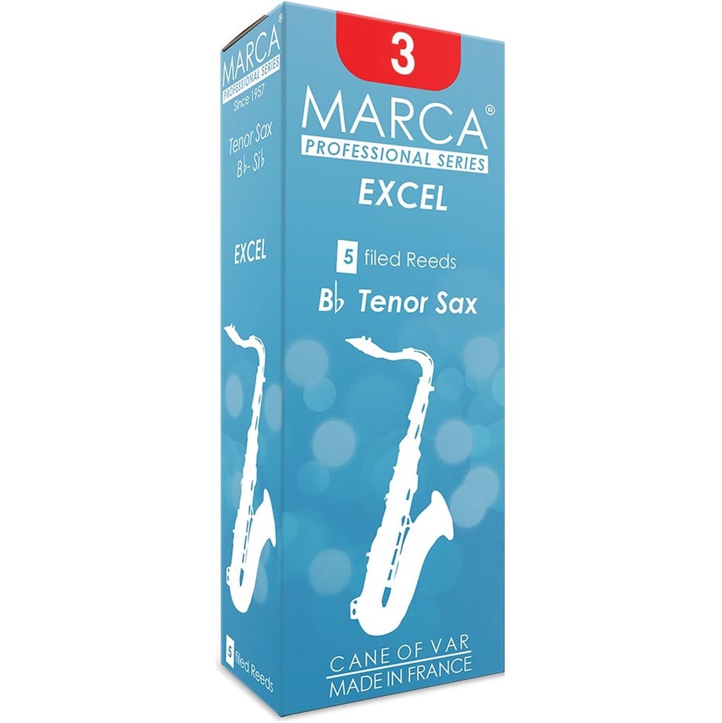 MARCA Reed Saxophone Tenor Excel 3 - PK Of 5
