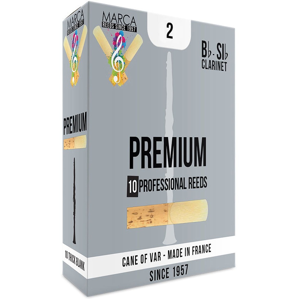 MARCA Reed Clarinet BB Premium 2 - PK Of 10
