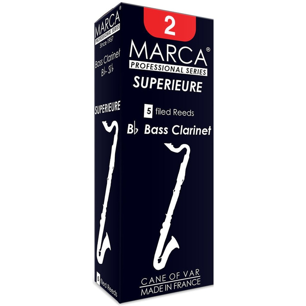MARCA Reed Clarinette Bass Superieure 2 - PK Of 5