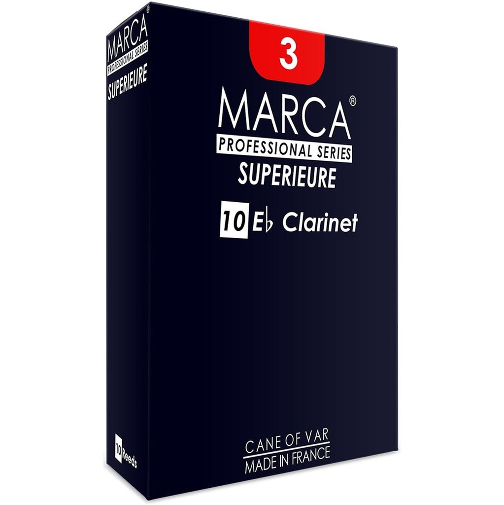 MARCA Reed Clarinet Mib Superieure Cut 3 - PK Of 10