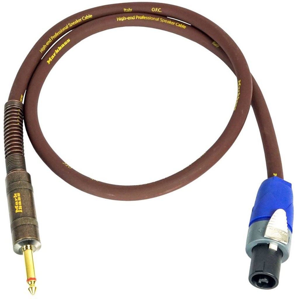 Markbass MB Super Power Cable 1m - Jack Speakon - MBA195078