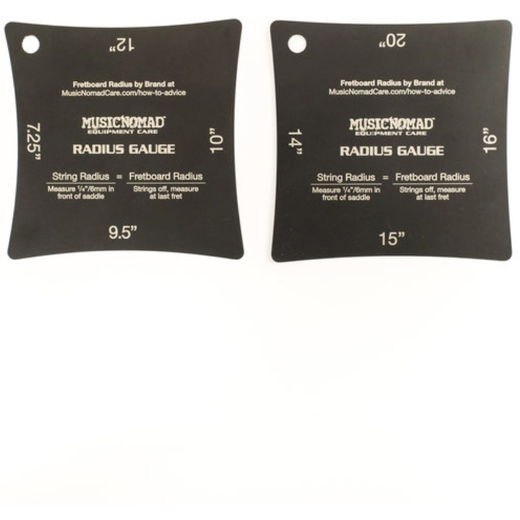 MusicNomad Precision Radius Gauge Set - 2 Pak - MN603