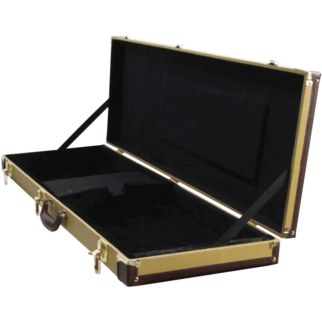 OnStage Oblong Hardshell Guitar Case - Electric - Tweed