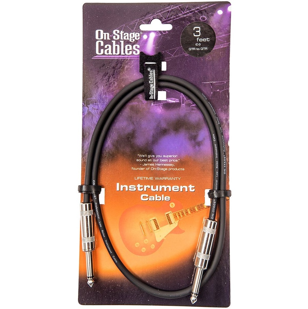 OnStage Instrument Cable - 3FT1M