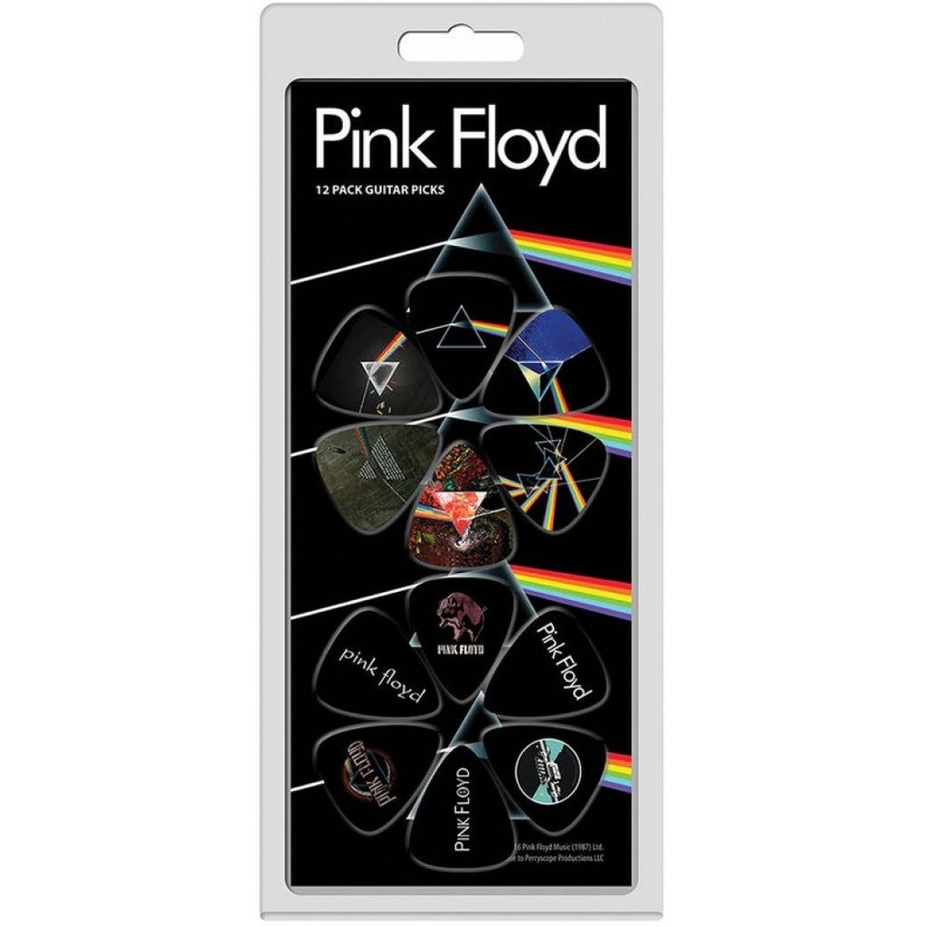Perris 12 Pack Pink Floyd Picks PF2