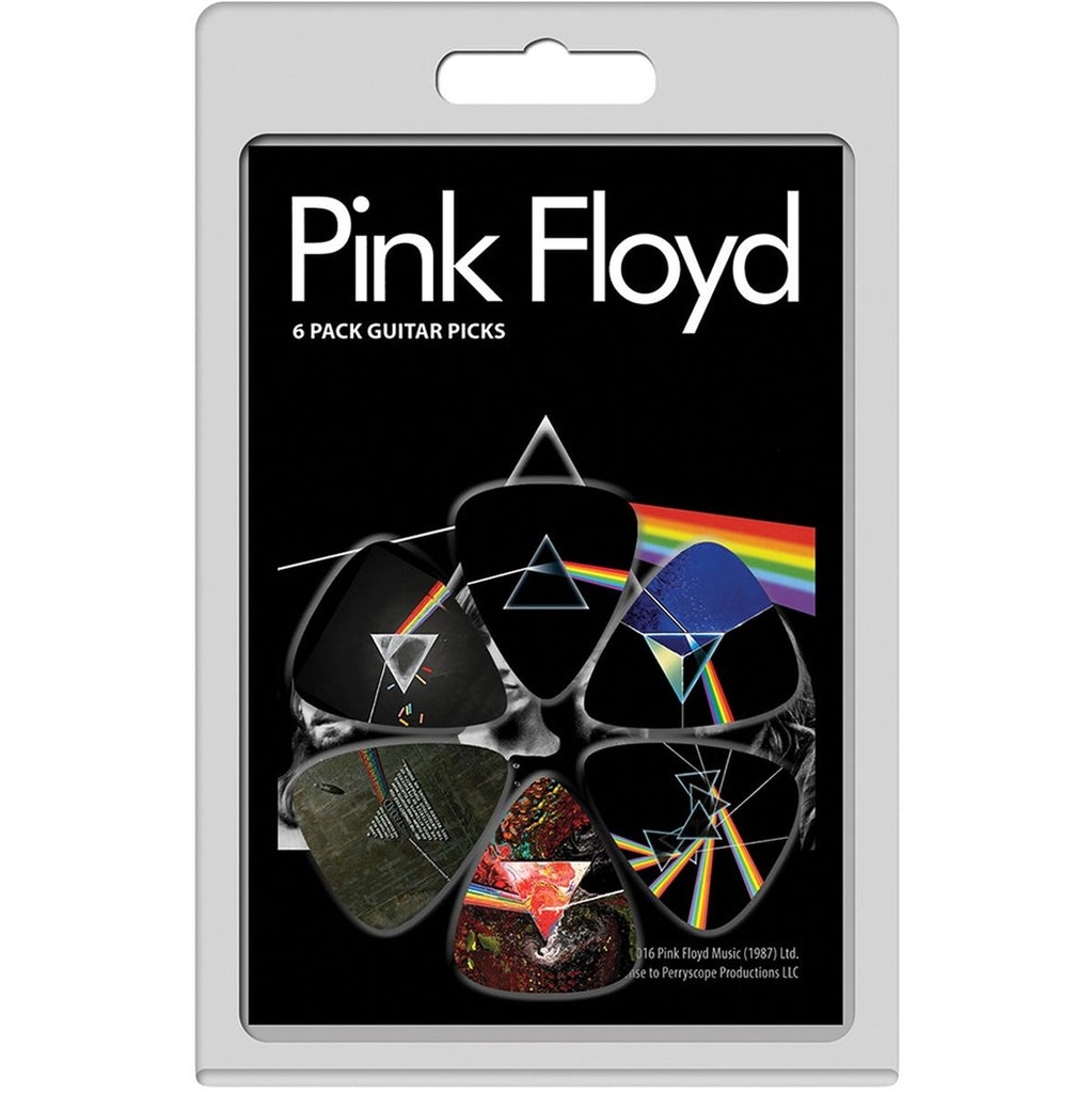 Perris 6 Pack Pink Floyd Picks PF3