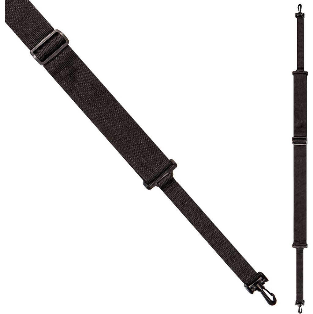 Perris 83 2IN Poly Pro Webbing Banjo Strap - Black 36IN - 53IN