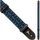 Perris 289 2 Retro Hootenanny Poly Guitar Strap Blue
