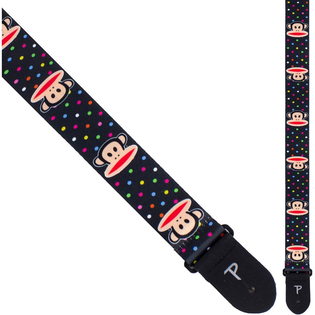 Perris 8299 Paul Frank Multi Colour Mini Dot Julius Poly Guitar Strap