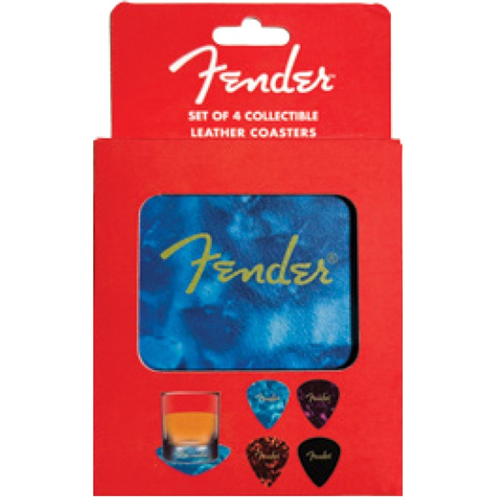Perris Fender Guitar Pick Coaster - 4pcs