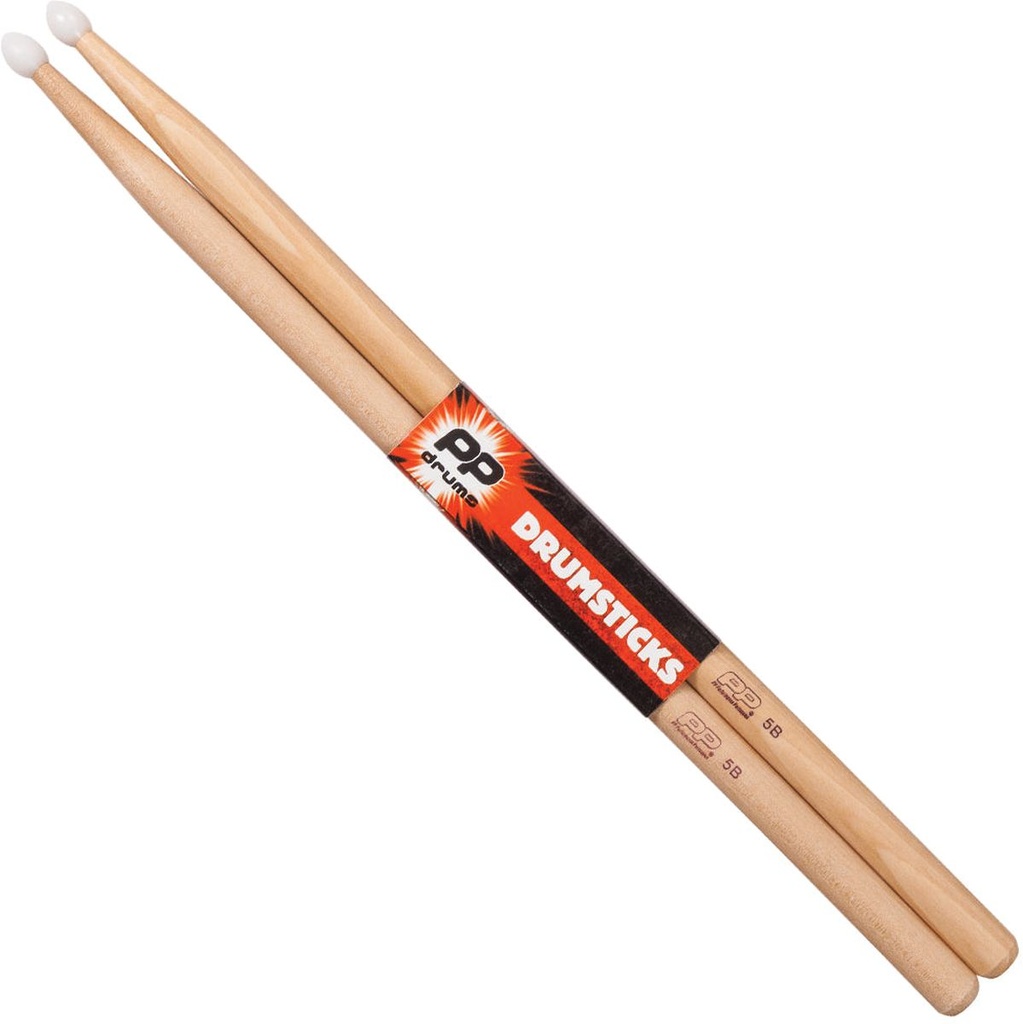 PP 5B Nylon Tip Drumsticks-Pack 12
