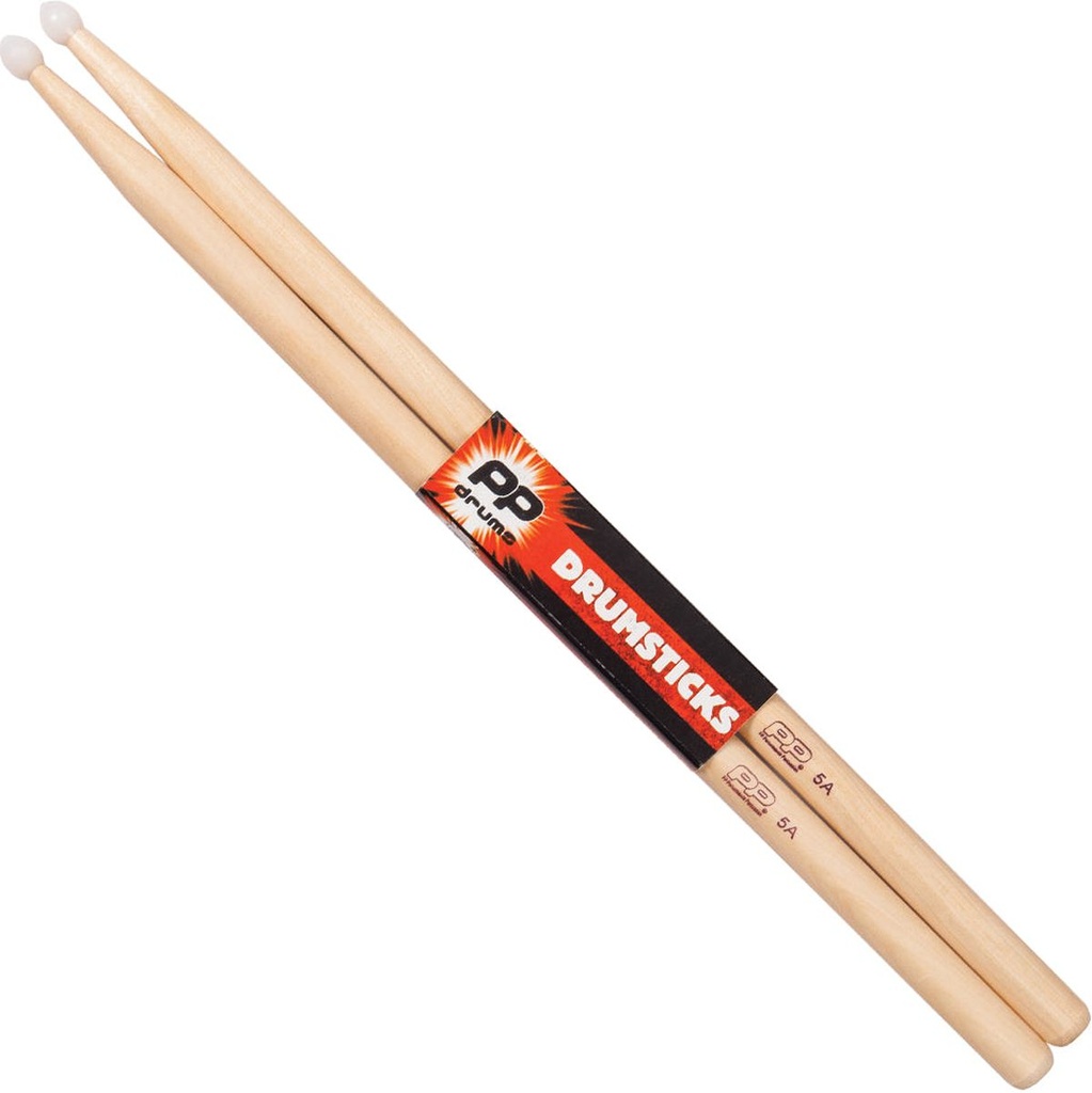 PP 5A Nylon Tip Drumsticks-Pack 12