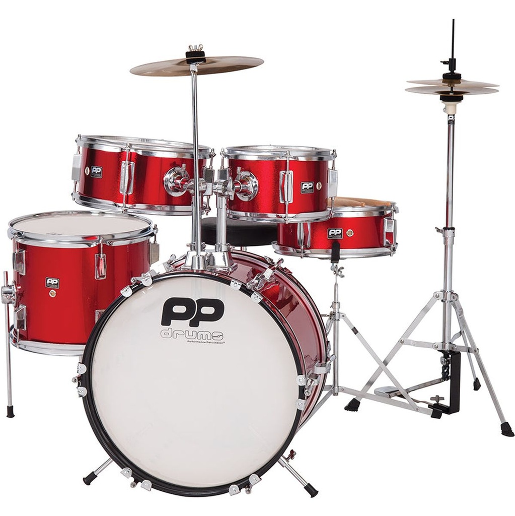 PP 5PC Junior Drum Kit-Red