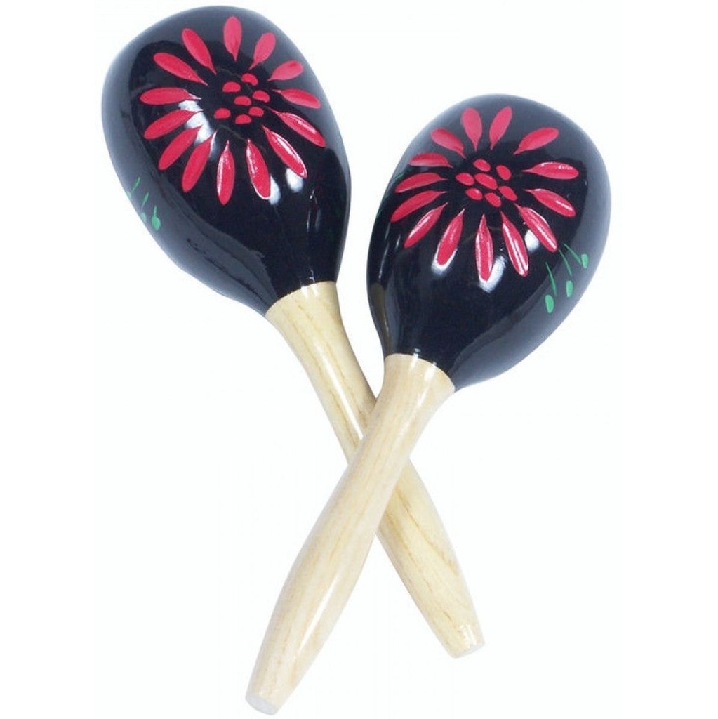 PP MULTI-COLOUR WOOD MARACAS