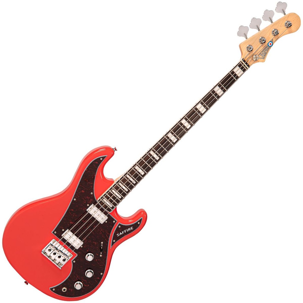 Rapier Saffire Bass Guitar - Fiesta Red