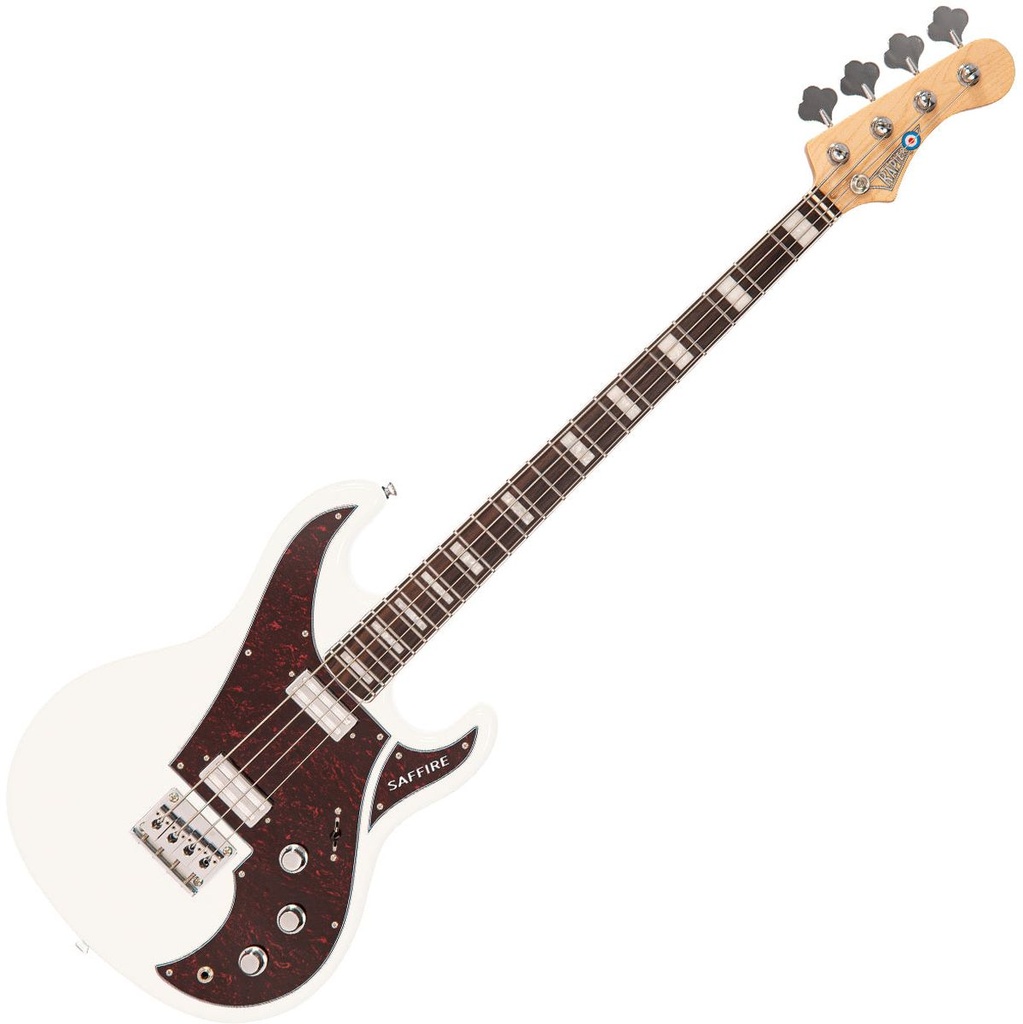 Rapier Saffire Bass Guitar - Arctic White