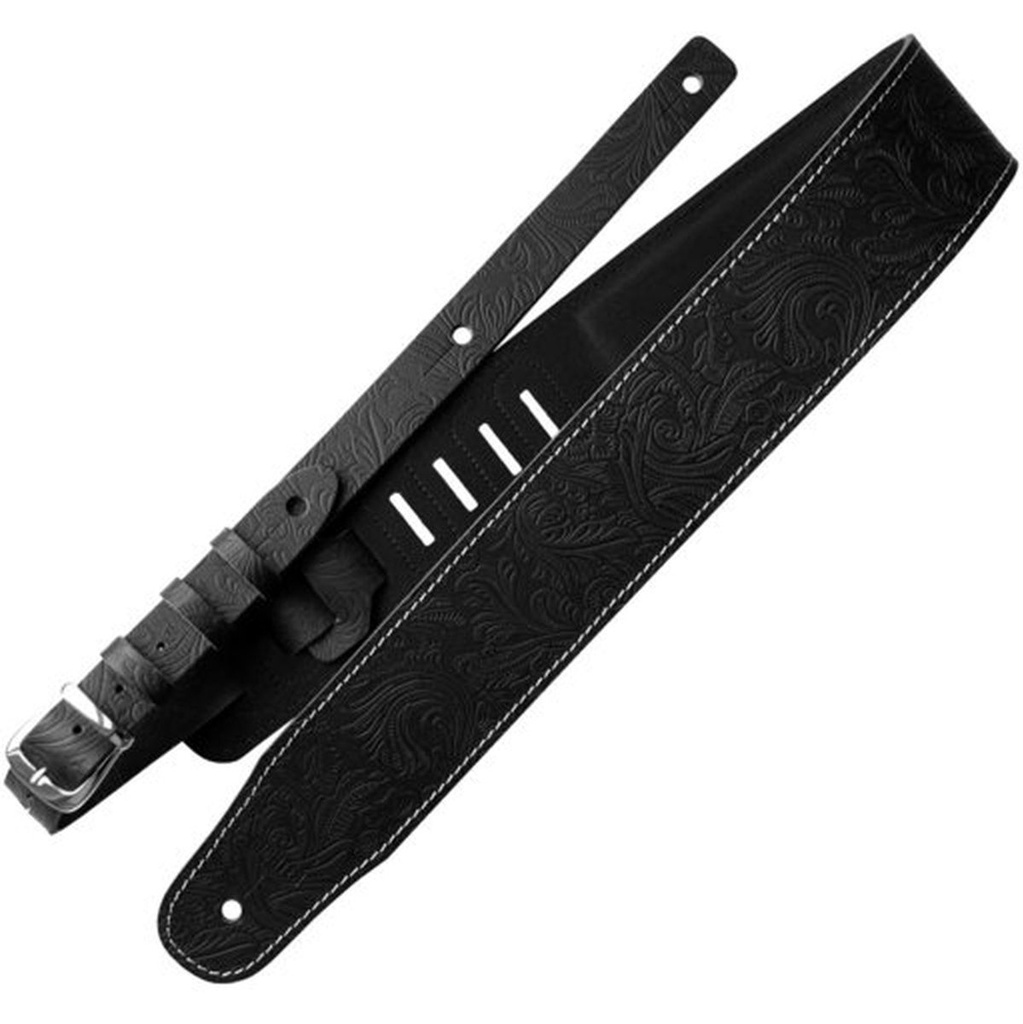 Richter Luxury Guitar Strap Floral Black