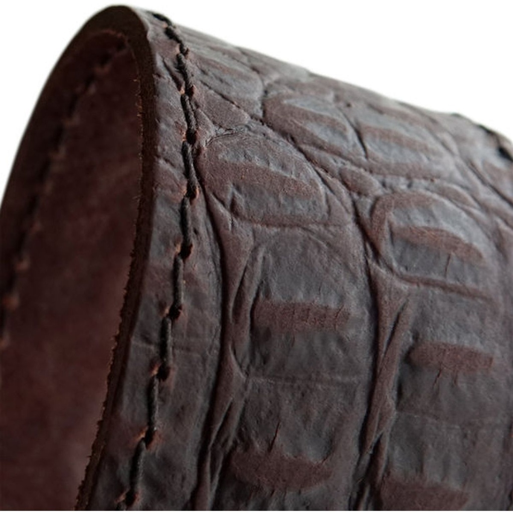 Richter Raw II Contour Guitar Strap Croc Brown